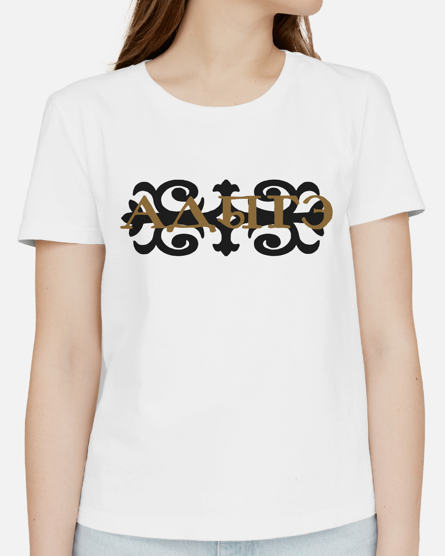 Adigha Ornament Short Sleeve Ladies T-shirt