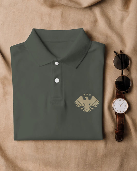 Short Sleeve Men Classic Polo Shirt (Syrian Emblem)