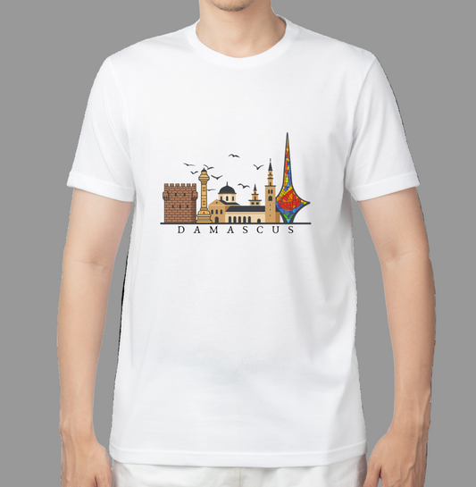 Damascus Skyline Short Sleeve Unisex T-shirt