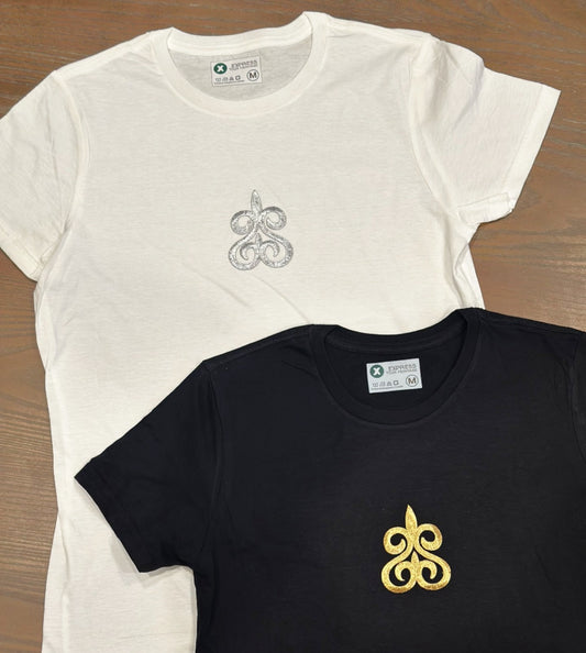 Embroidery 3 Short Sleeve Ladies T-shirt
